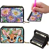 2pcs Animal Pattern Diamond Painting Fashion Card Holder Compact Coin Purse