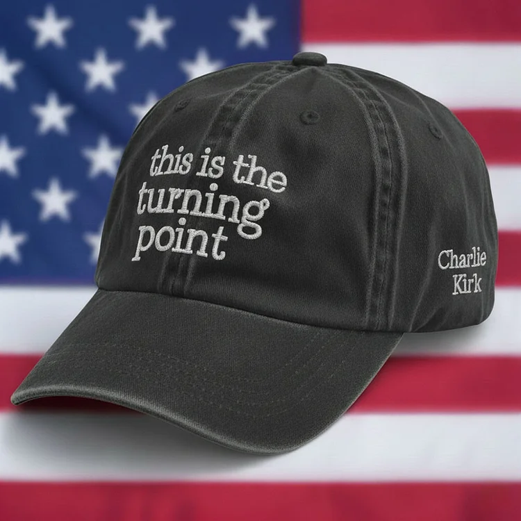 This Is The Turning Point Embroidered Baseball Cap