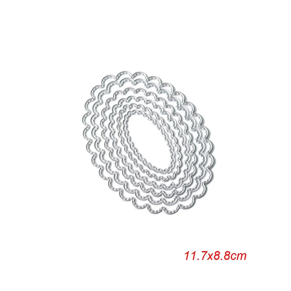 Metal Cutting Dies Curves Border Frames Square DIY Scrapbooking Card Album Making Embossing Punch Craft Diecuts New 2019