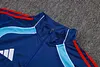 Joyfball 2025/2026 Arsenal Half-Pull Training Suit Blue Retro Edition Football Shirt 1:1 Thai Quality