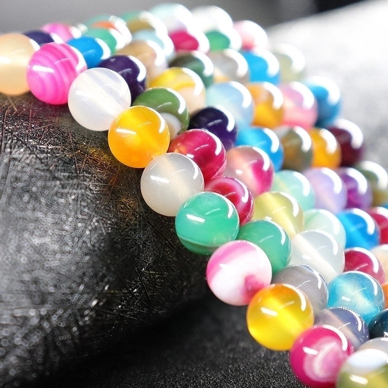 1 Set Agate Color Block