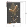 >SALE<5D Diamond Painting Kit Black Gold Flower Full Round Drill DIY Art (B4150)