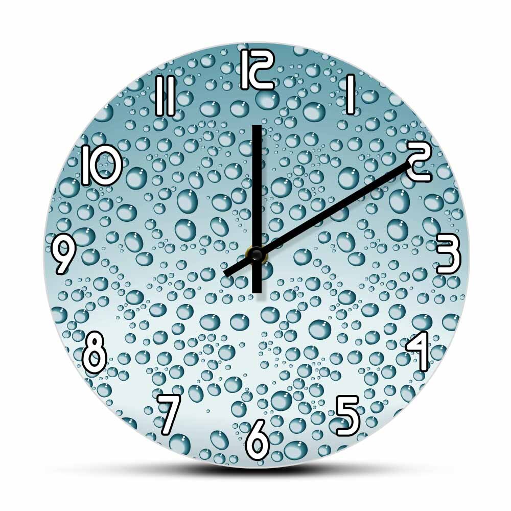 

Blue Color Water Drops - Frameless Acrylic Wall Clock, 501 Original