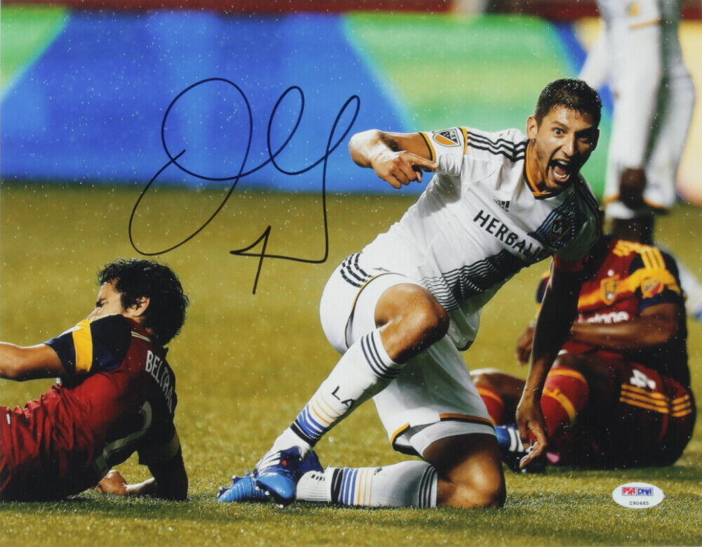 Soccer Fútbol Defender Omar Gonzalez Signed LA Galaxy 11x14 Photo Poster painting Toronto FC PSA