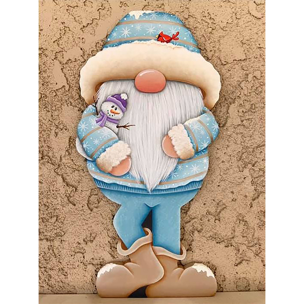 

Gingerbread Gnome - Round Drill Diamond Painting - 30*40CM, 501 Original