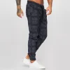 Pantalon &agrave; carreaux num&eacute;rique 3D pour homme