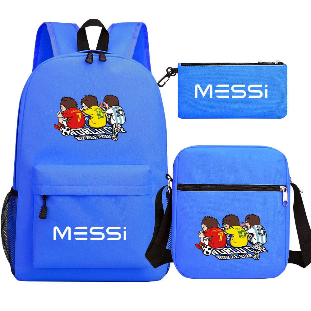 Mayoulove Lionel Messi Backpack Lightweight Design with Adjustable Straps for School Use-Mayoulove