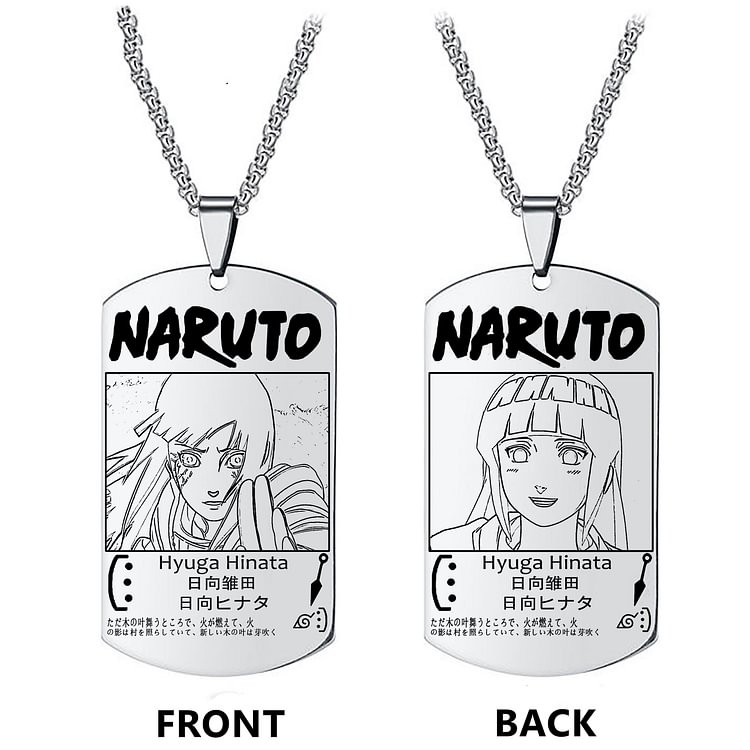 Naruto Hyuga Hinata Anime Merch Necklace weebmemes