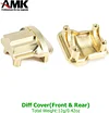 AMK 5 in 1 TRX4M Upgrades Brass Weight Including Caster Blocks,Steering Link,Steering Knuckle,Steering Blocks,Diff Cover for 1/18 RC Crawler Accessories