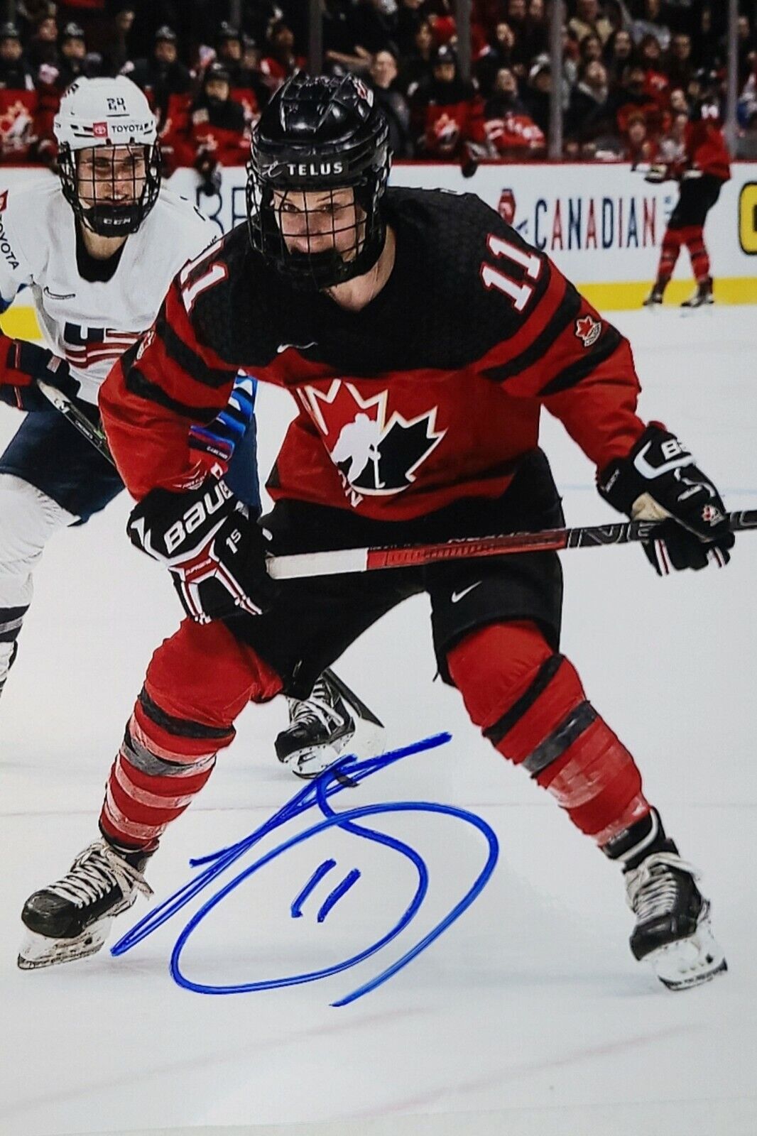 Jillian Saulnier Hand Signed Autograph Photo Poster painting Women's Hockey Team Canada