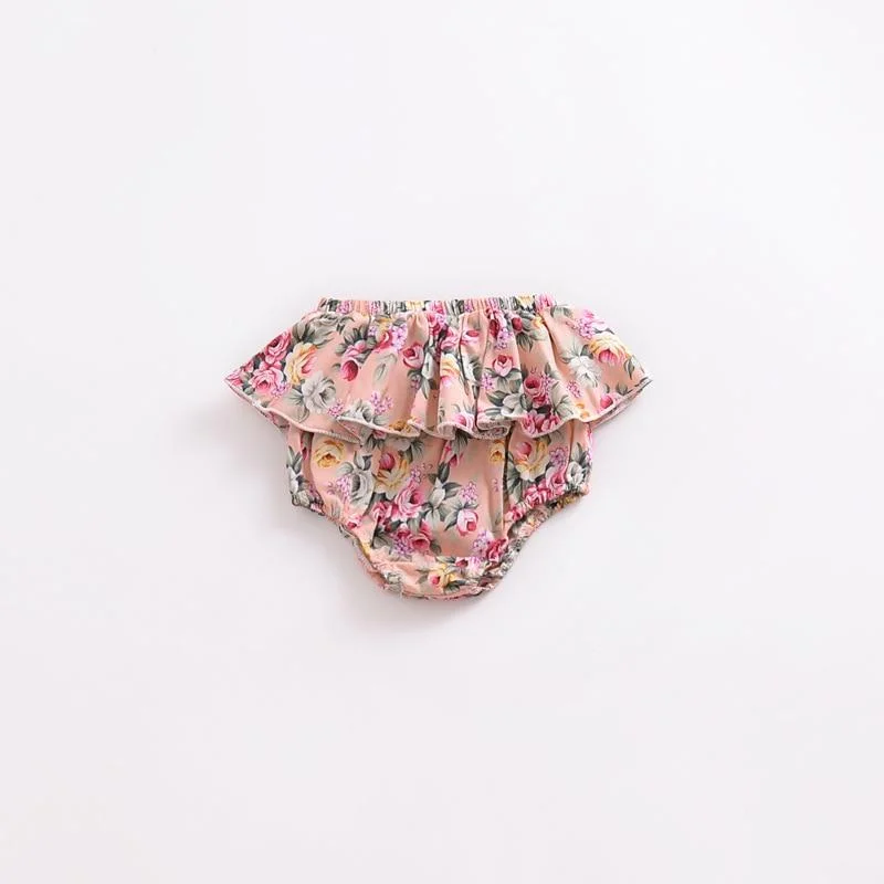 Summer Baby Girls Bloomers Newborn Diaper Cover Baby Pants with Ruffles 0-3 Years Girl Girl Shorts Bottoms Toddler Panties
