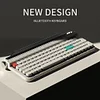 ACTTO B705 Bluetooth Wired Dual Mode Office Retro Typewriter Mechanical Keyboard for Mobile Phones, iPads and Computers