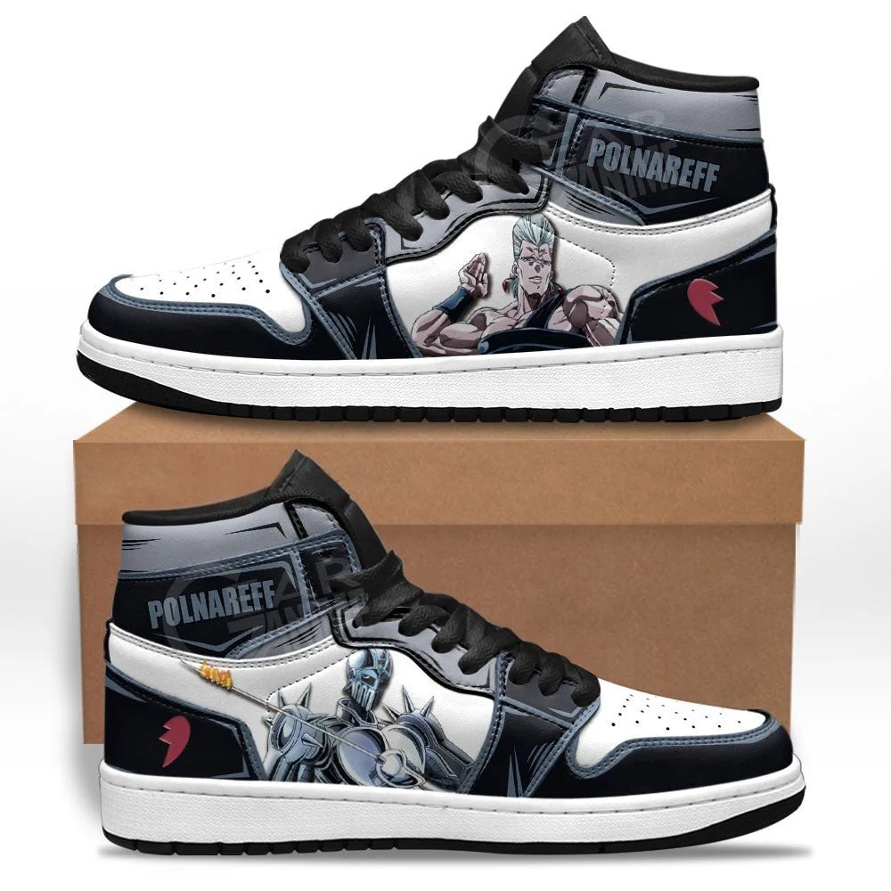 Kingofallstore - JoJo's Bizarre Adventure Jean Pierre Polnareff Sneakers Custom Anime Shoes