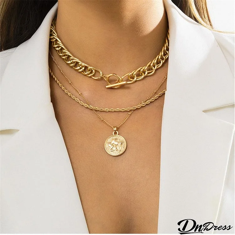 Distinctive Hip Hop Fashion Female Punk Necklace