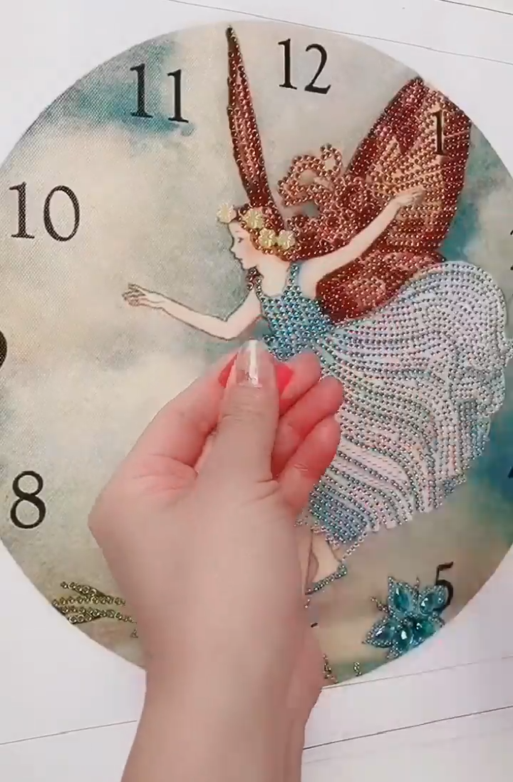 Crystal Rhinestone Diamond Painting Clock (35*35cm)