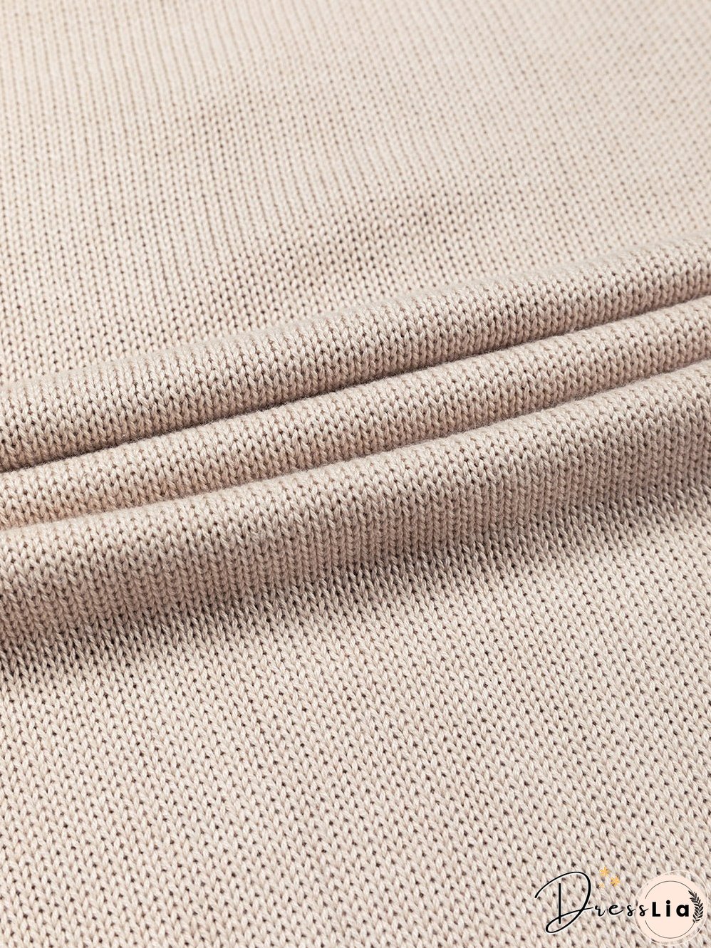 Brown Colorblock Bishop Sleeve Patchwork Rib Knit Sweater