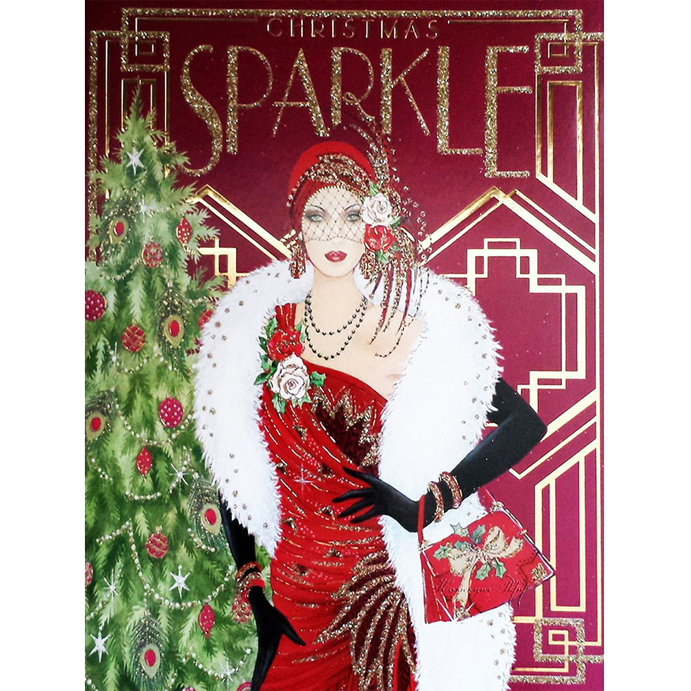 

Elegant Lady - 11CT Stamped Cross Stitch - 40*50CM, 501 Original