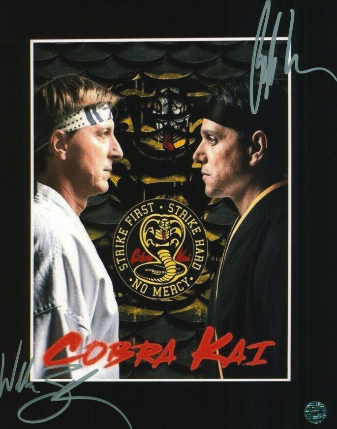 WILLIAM ZABKA & RALPH MACCHIO Autographed Original 8x10 Photo Poster painting LOA TTM