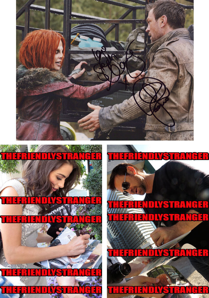 STEPHANIE LEONIDAS & GRANT BOWLER signed DEFIANCE