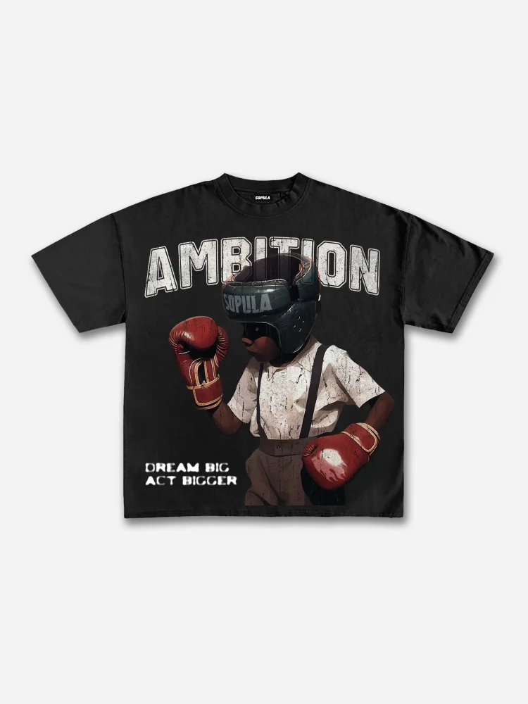 Boxer Follow Your Dream Retro Make Vintage Graphics Cotton T-Shirt