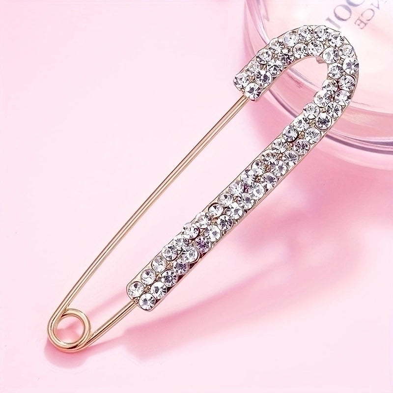 Glam Cute Luxurious Solid Color Alloy Plating Inlay Rhinestones Women's Brooches 1 Piece3