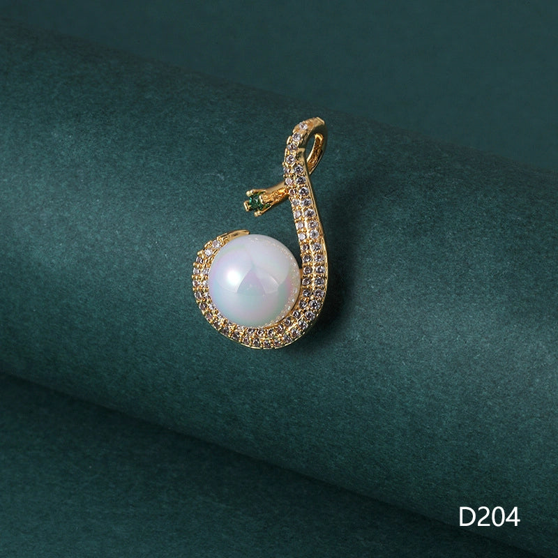 1 Piece 1-2cm Copper Zircon Geometric Jewelry Accessories Pendant