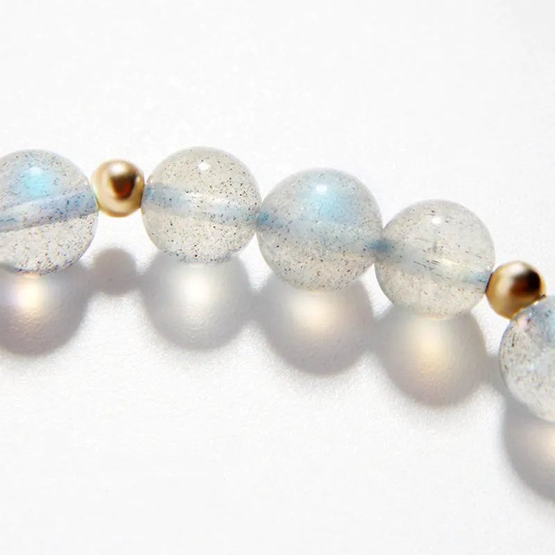 Moonstone Strawberry Quartz PiXiu Healing Bracelet
