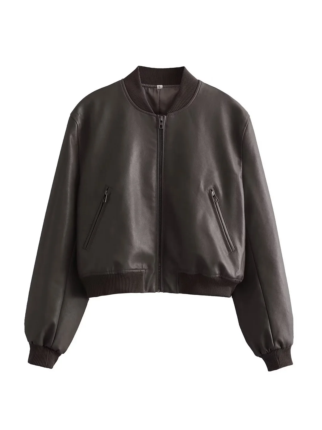 Nigikala Nigikala Street Short Dress 2025 Autumn Collar Locomotive Bomber Jacket Women's Top A19840