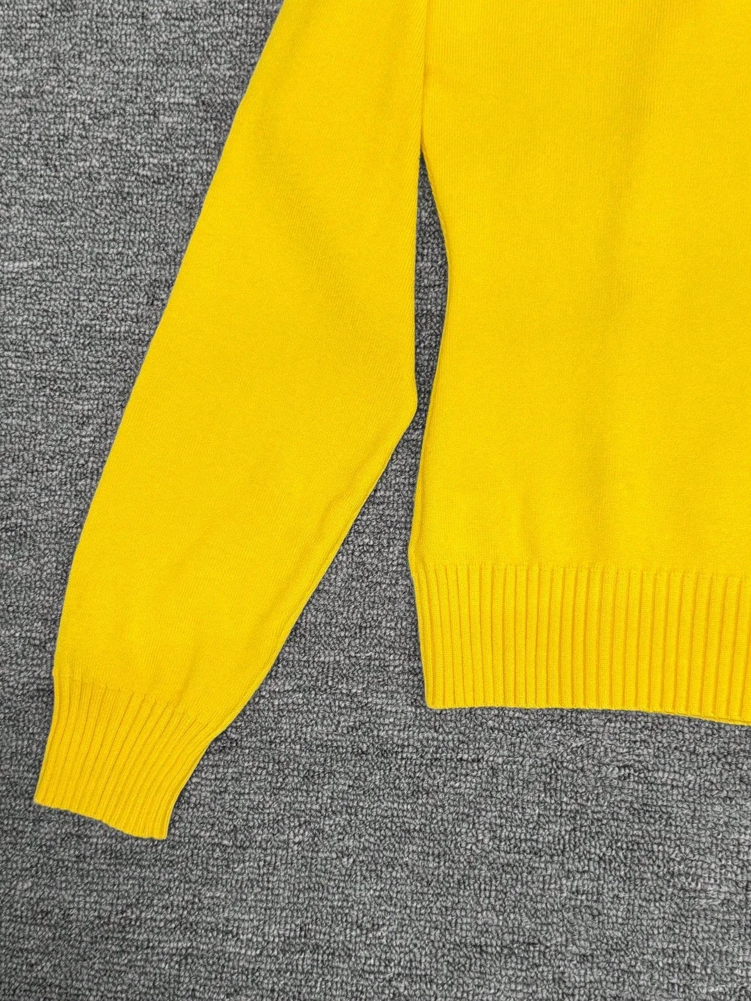 Nigikala Nigikala Big Collar Elegant Knitted Jersey Solid Color Front Row Fake Button