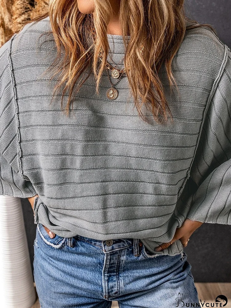 Lace-Up Detail Cropped Sweater
