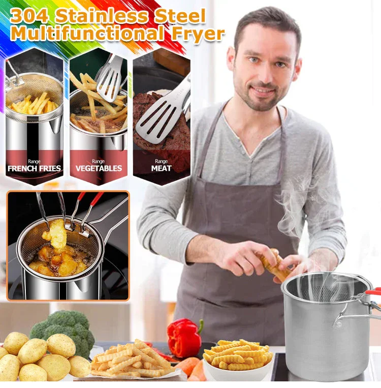 304 Stainless Steel Multifuntional Fryer