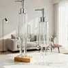 Nutcracker Acrylic Soap Pump Dispenser Refillable Gel Liquid Container for Home