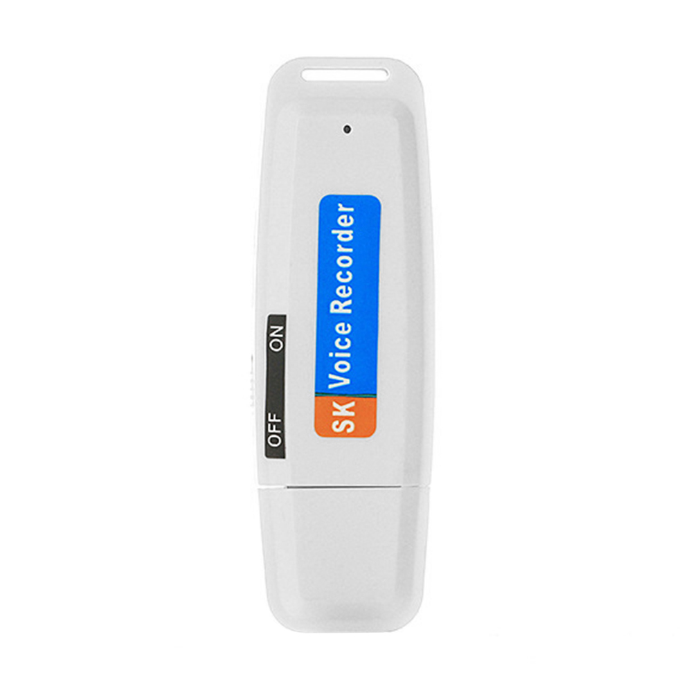 

SK001 Portable U Disk TF Card USB Digital Audio Voice Recorder Pen (White), 501 Original