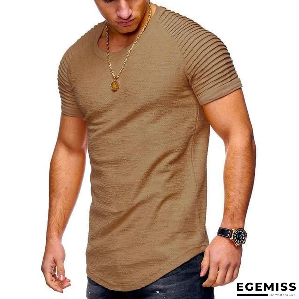Summer Short Sleeve Men T Shirt Cotton Blended Solid Mens T-shirt | EGEMISS
