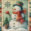 (Multi-Style) Christmas Snowman Tree-11CT Stamped Cross Stitch 40*40cm