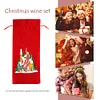 5D DIY Special Shaped Drill Diamond Painting Christmas House Wine Bottle Bags Covers Kits
