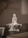 Ice Sculpture Snow Girl--Creative Ceramic Ornaments Decorative Art