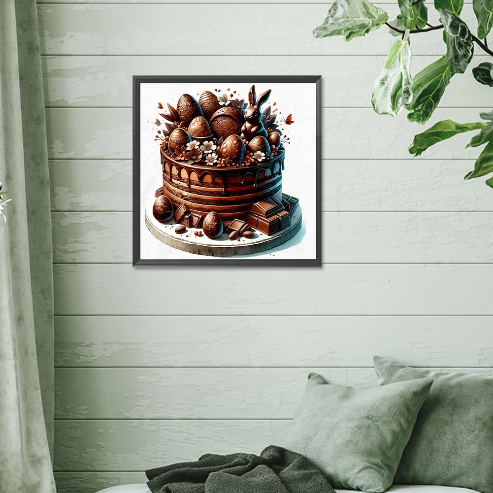 Full Round Diamond Painting 30*30cm - Easter Chocolate Cake