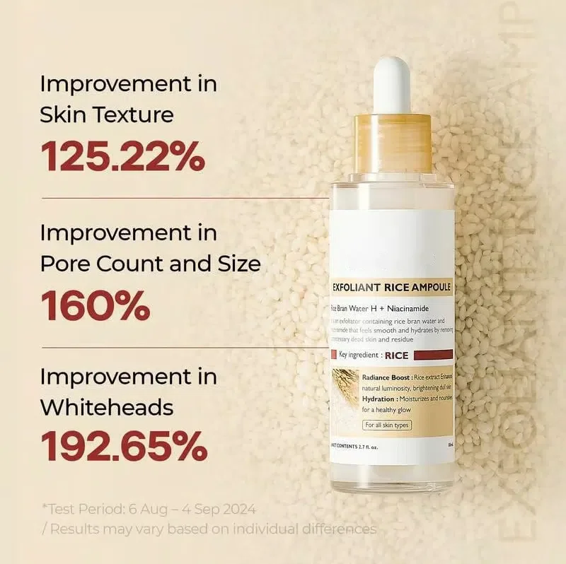 ✨Glow Rice Ampoule Duo - Serums for Brightening, Exfoliating, and Moisturizing⏰Last Day 50% Off🌾