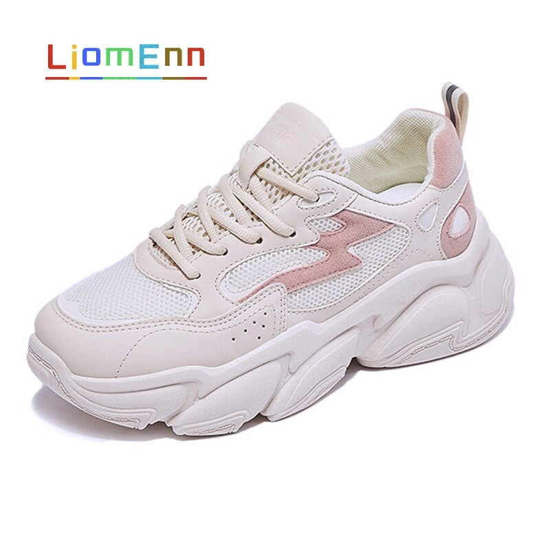 Fashion Women's Chunky  Sneakers 2021 Platform Sports Shoes White Sneakers Vulcanized Casual Dad Shoes Tennis Female Basket