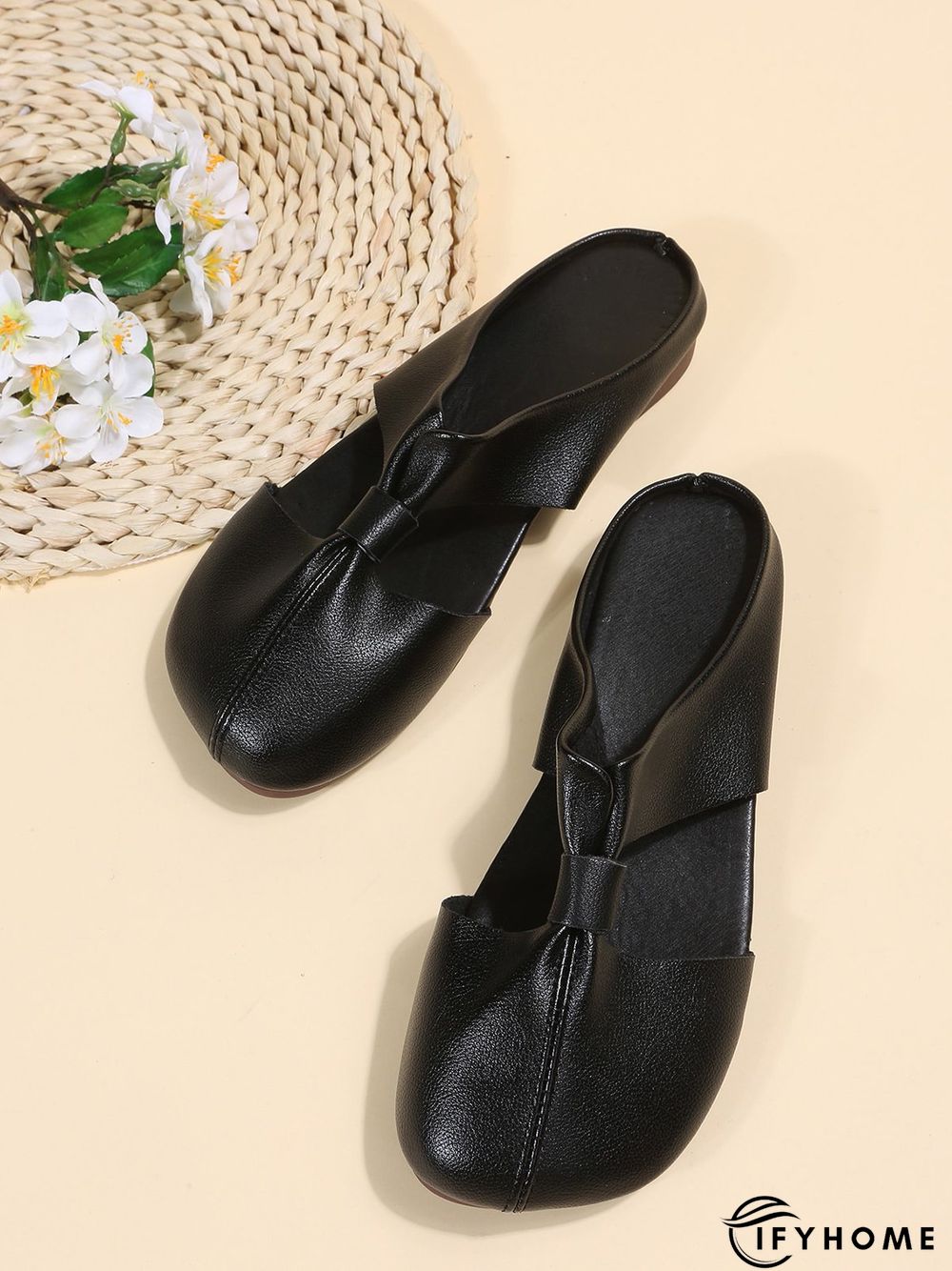 Women's Minimalist Cut Out Design Mules | IFYHOME