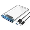 2.5 inch Hard Drive Enclosure SATA to USB C 3.1 6Gbps External Hard Drive Case