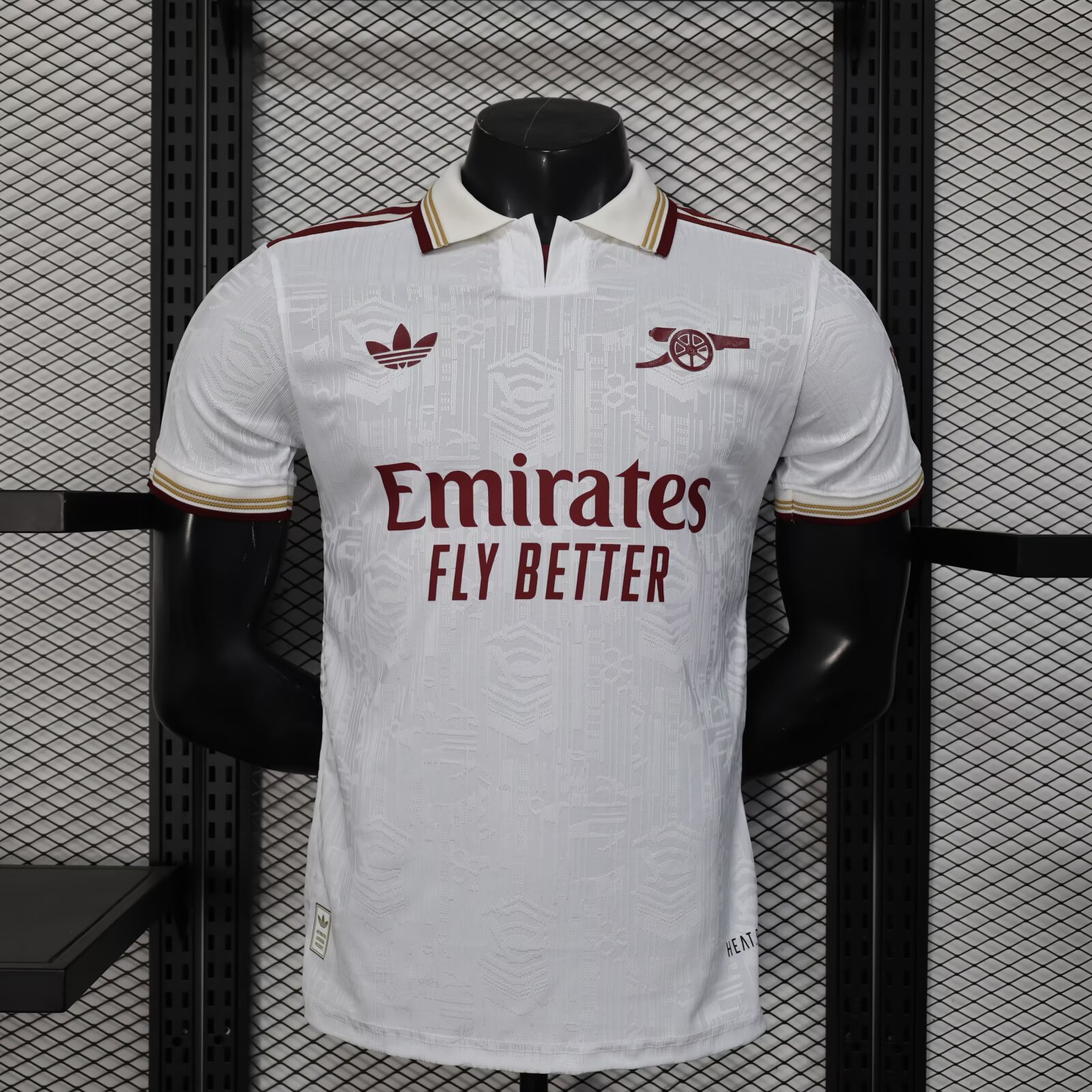 25/26 Arsenal Third Away White Player Version Football T-Shirt Thai Quality