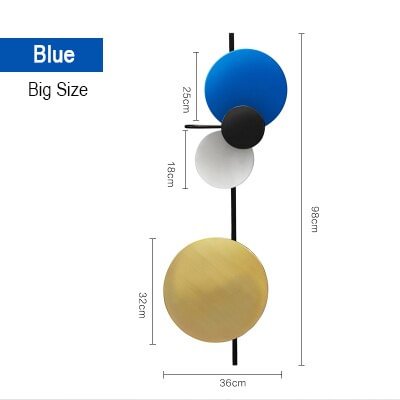 Nordic Iron Ball Wall Lamp Bedroom Bedside TV Background Wall Designer Planet Decorative Wall Lights  Wall Sconce Light Fixture
