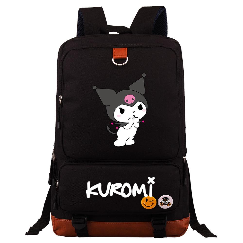 Mayoulove Kuromi Backpack Large Capacity Durable Design Ideal For School Use-Mayoulove