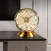Shell clock living room 2025 new clock desktop pendulum clock