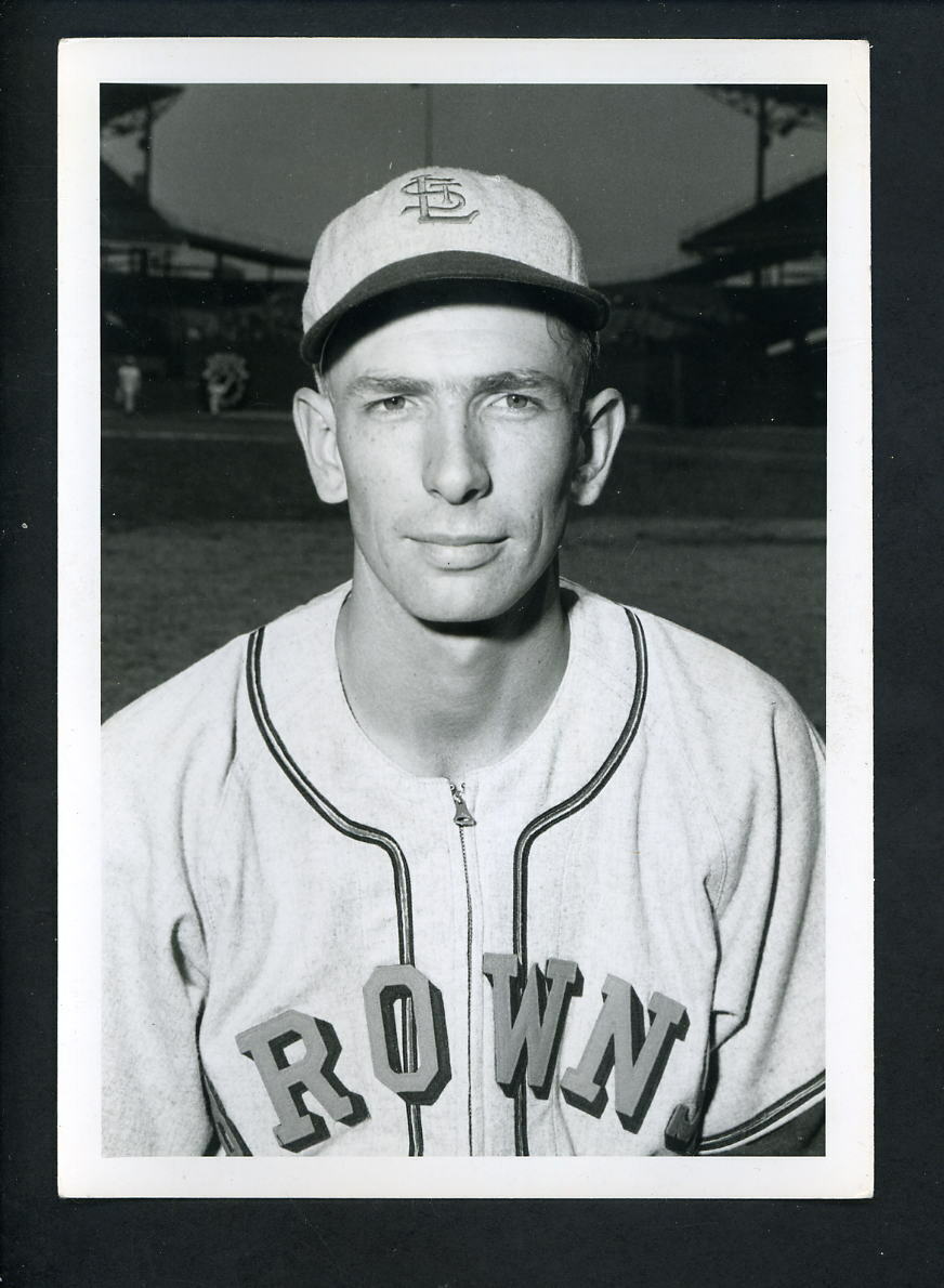 Cliff Fannin circa 1940's Press Original Photo Poster painting head shot St. Louis Browns