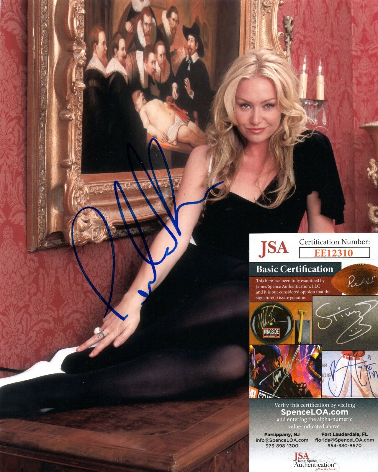 Portia de Rossi Actress Movie Star Hand Signed Autograph 8x10 Photo Poster painting with JSA COA