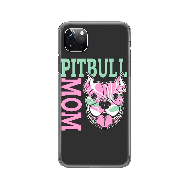 Pink Pit Bull Mom, Pitbull iPhone Case