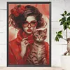 uk.everydayedeals (Limited Stock)Diamond Painting - Round AB Drills - Ice Cream Girl(45*65cm)